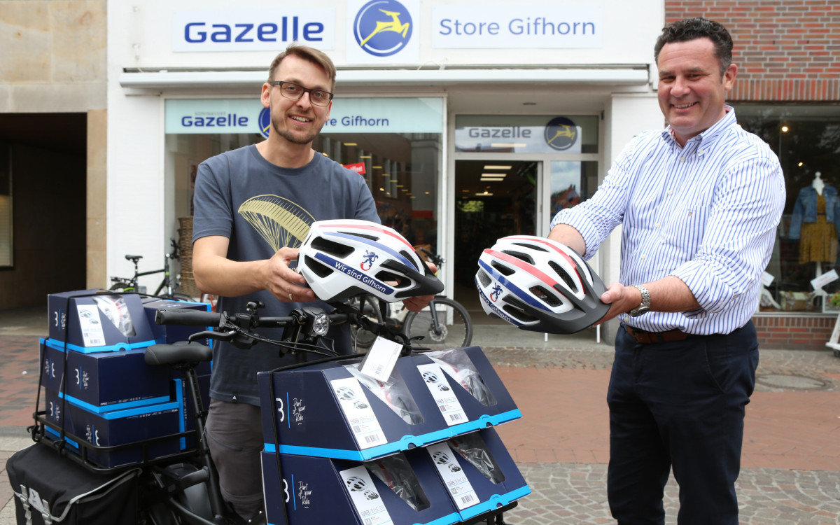 Rechtzeitig zum Stadtradeln ist der Gifhorn-Helm fertig