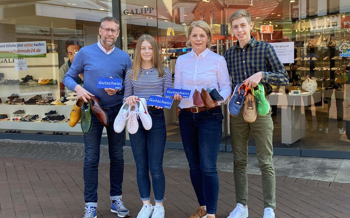 Schuhhaus Galipp bietet Abholservice an und betreibt einen Online-Shop