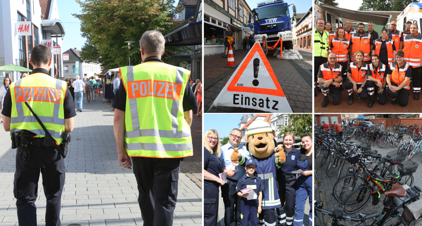 Sie sorgen dafür, dass wir feiern können - Auf Gifhorns DRK, ADFC, Feuerwehr, THW und Polizei können wir uns verlassen