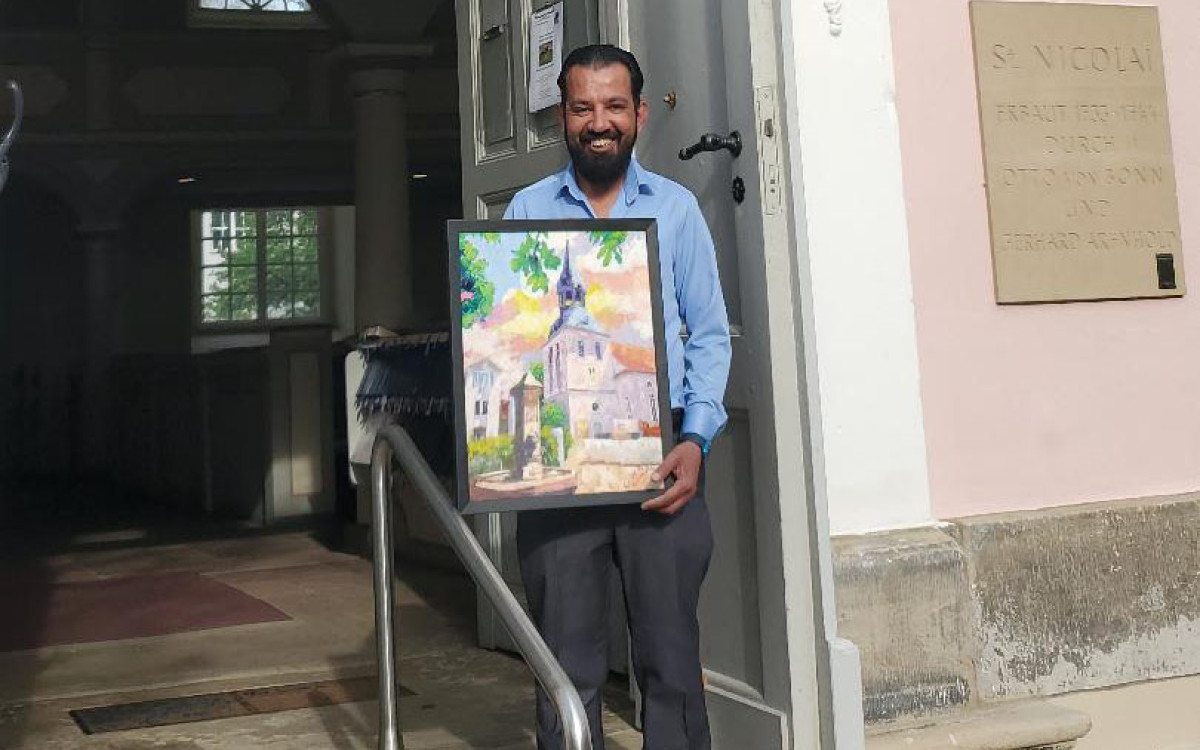 So haben Gifhorner ihre Stadt noch nie gesehen: Der Künstler Watheq Al Fayyadt stellt ab 16. Juni in der St. Nicolai-Kirche aus