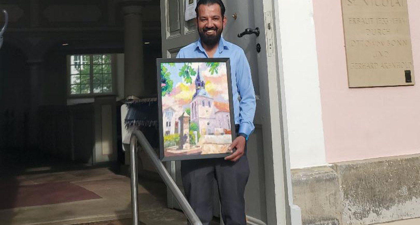 So haben Gifhorner ihre Stadt noch nie gesehen: Der Künstler Watheq Al Fayyadt stellt ab 16. Juni in der St. Nicolai-Kirche aus