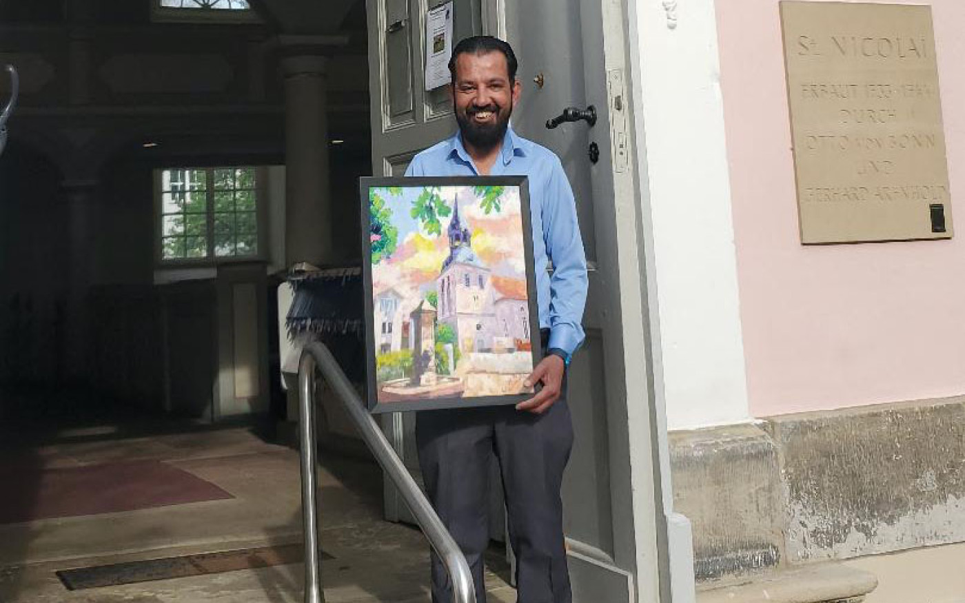 So haben Gifhorner ihre Stadt noch nie gesehen: Der Künstler Watheq Al Fayyadt stellt ab 16. Juni in der St. Nicolai-Kirche aus