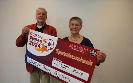 Spende vom Cup der Besten: 1000 Euro gehen an den Weißer Ring in Gifhorn