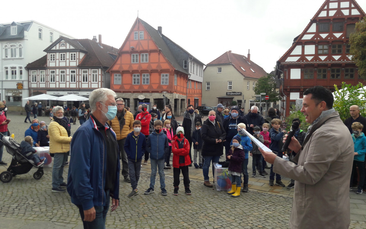 Stadtradeln in Gifhorn - Insgesamt wurden fast 200.000 Kilometer geradelt - Der goldene Fahrradsattel geht an das Team des ADFC Gifhorn