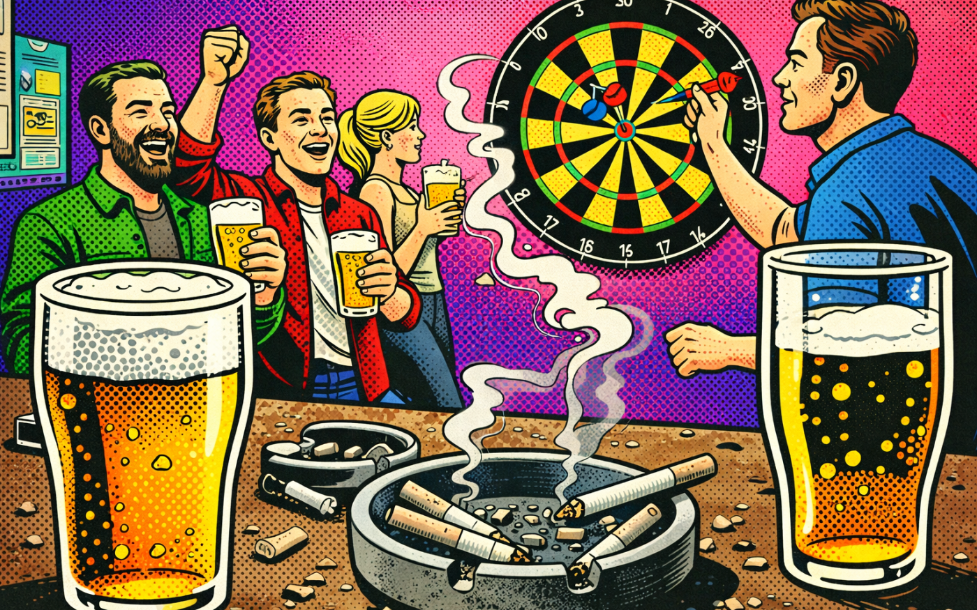 Über Nervenflattern im Darts: Unser Kolumnist Malte Schönfeld berichtet von der Leidenschaft zur 180