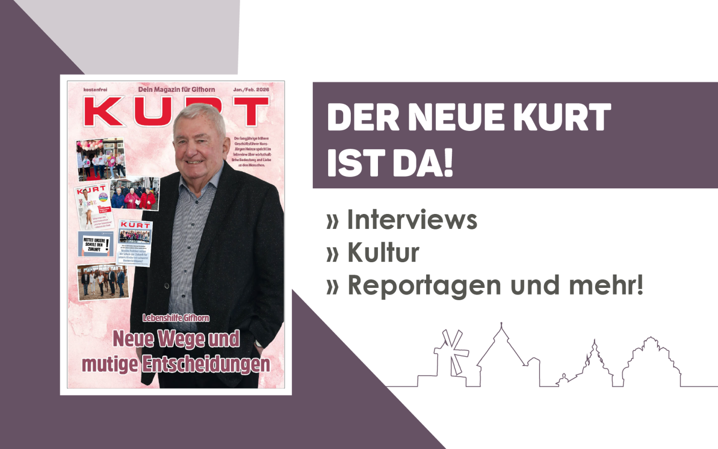 Vereinswelten, spannende Lebenshilfe-Einblicke, furiose Kunstausstellung – Der neue KURT ist