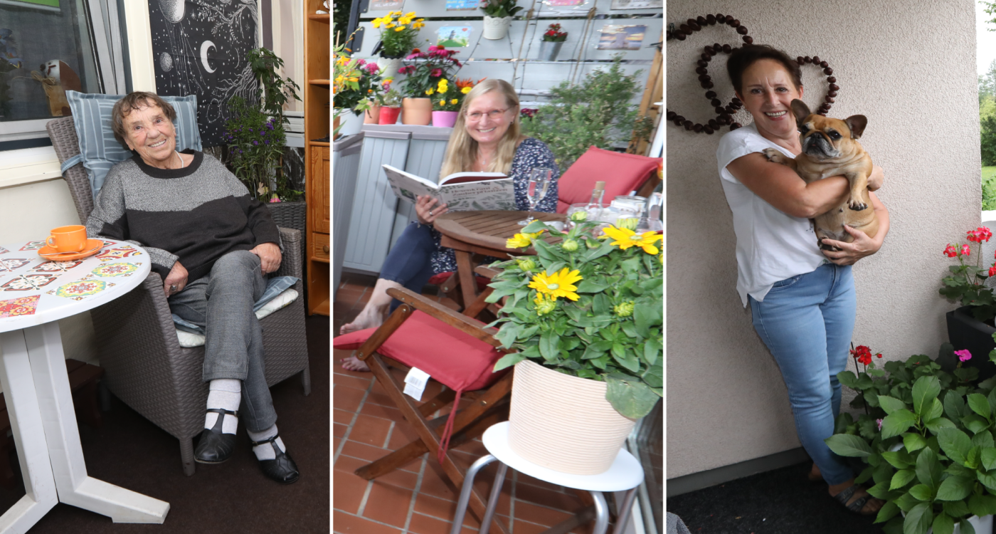 Voten und selbst einen Gutschein gewinnen: Drei Frauen stehen im Finale des 6. Gifhorner Balkon-Wettbewerbs