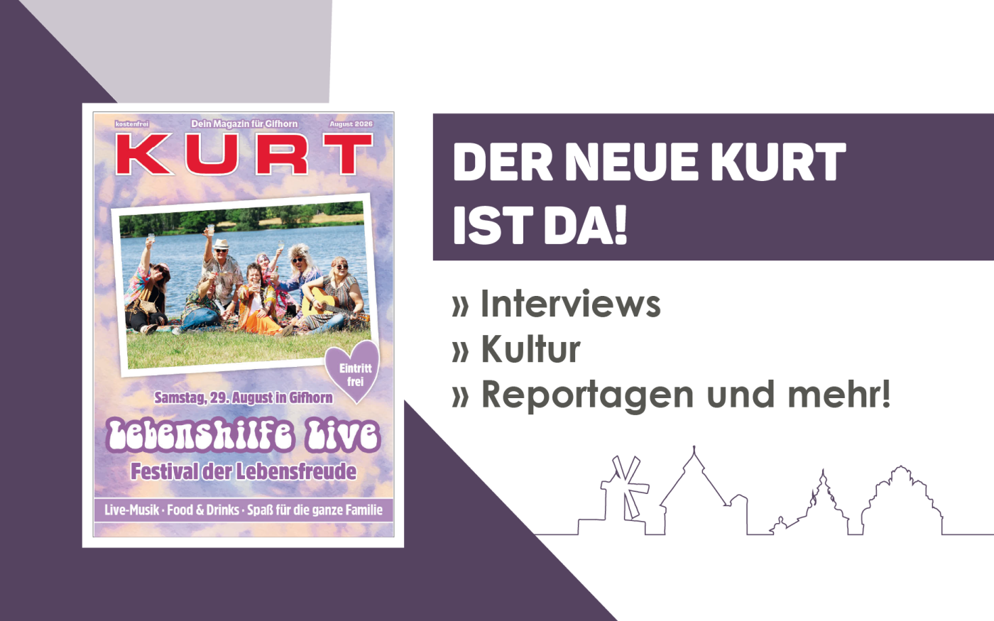 Wahnsinn, was im Landkreis Gifhorn los ist – Im neuen KURT machen wir Euch für den August bereit