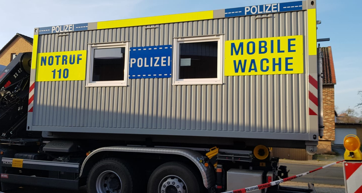 Wasserschaden im Polizeikommissariat Meinersen - Mobile Wache stellt Rund-um-die-Uhr-Präsenz sicher