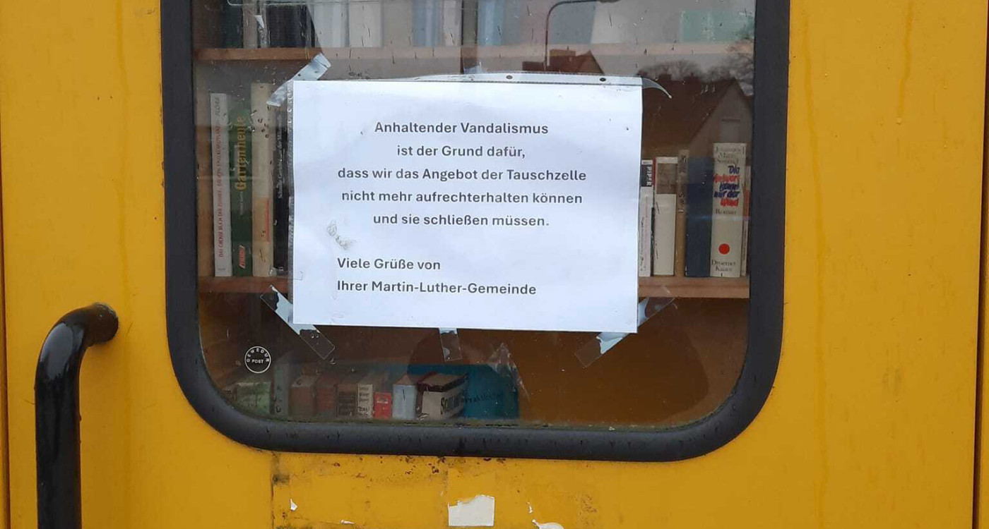 Wegen Vandalismus: Vorbei mit Gifhorner Büchertausch bei der Martin-Luther-Gemeinde