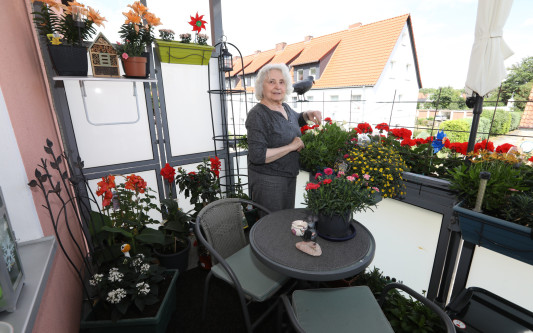 Wenn der Name mal nicht perfekt passt: Elisabeth Bluhm ist Finalistin im Gifhorner Balkon-Wettbewerb