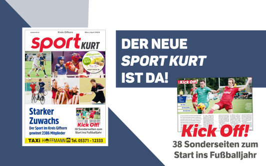 Zurück auf die Plätze – alle Infos zum Amateurfußball im Landkreis Gifhorn nur im großen Kick-Off!-Sonderteil im neuen Sport KURT