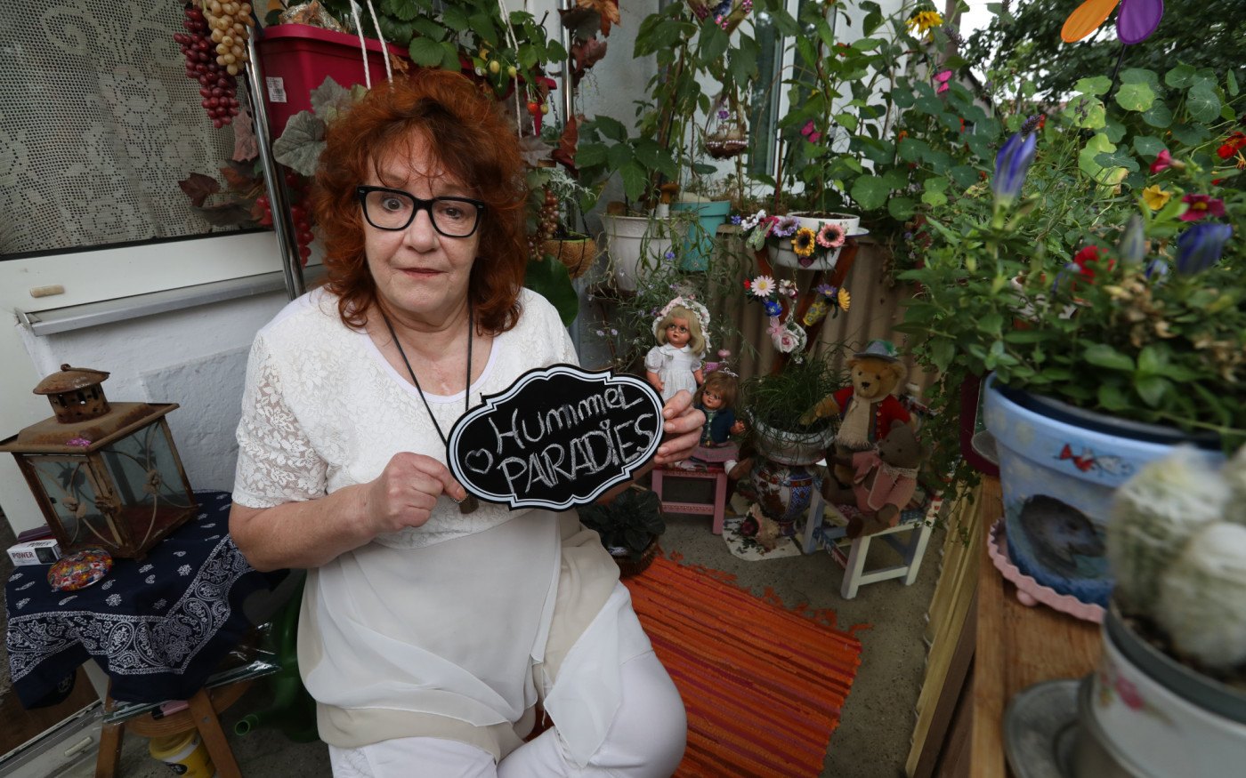 Zwischen Erdbeerschaukel und Hummel-Landeplatz: Martina Richter ist Finalistin im Gifhorner Balkon-Wettbewerb