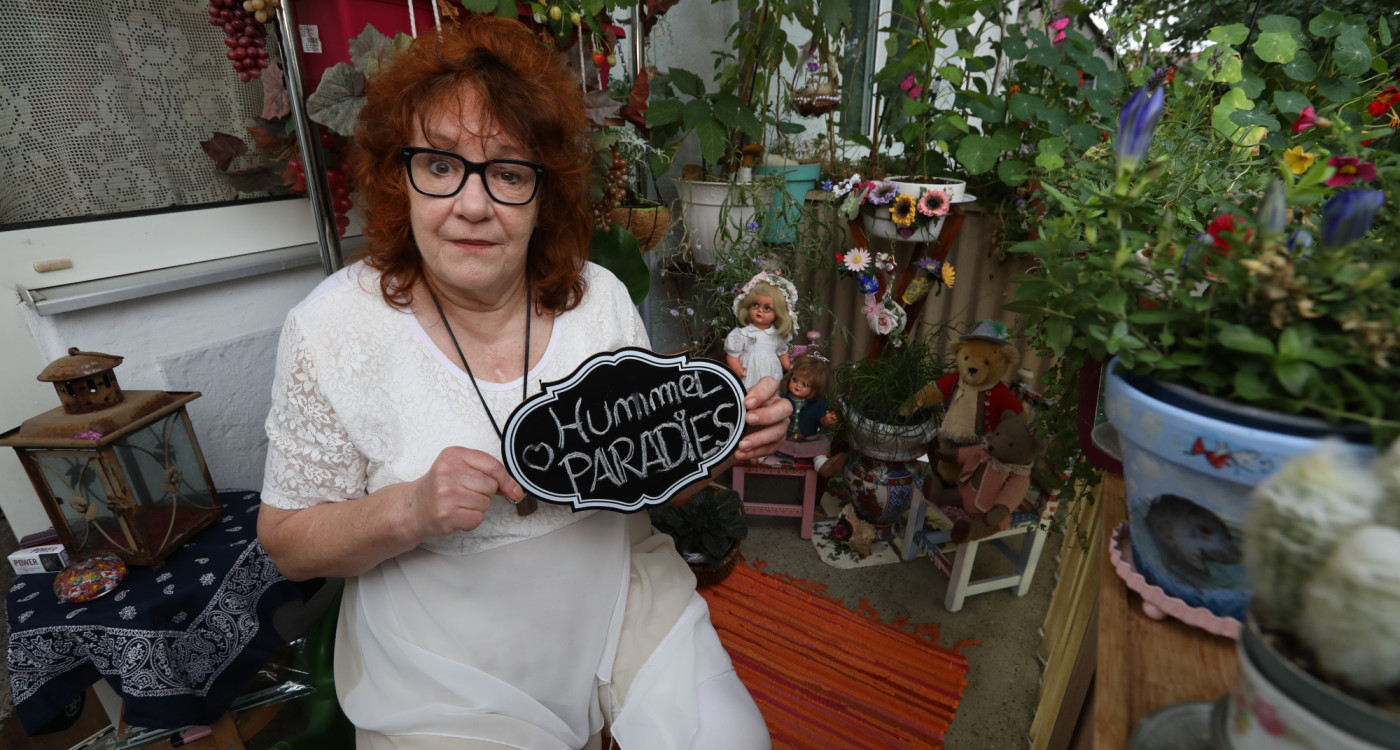 Zwischen Erdbeerschaukel und Hummel-Landeplatz: Martina Richter ist Finalistin im Gifhorner Balkon-Wettbewerb